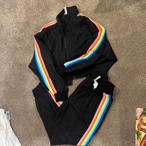 Fabletics Rainbow Tracksuit size small
